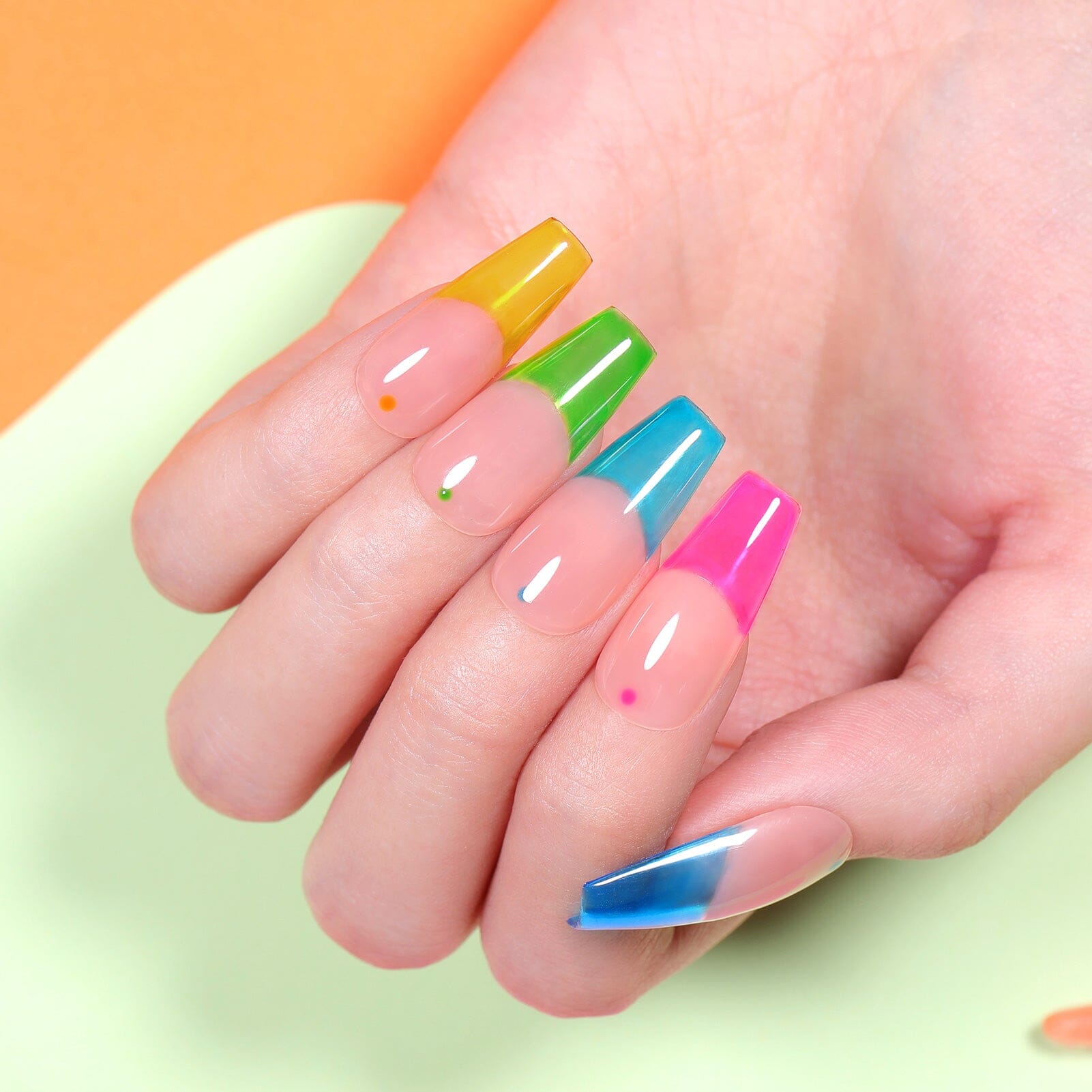 6 Colors Jelly Gel J38 Summer Soda 7ml Gel Nail Polish BORN PRETTY 