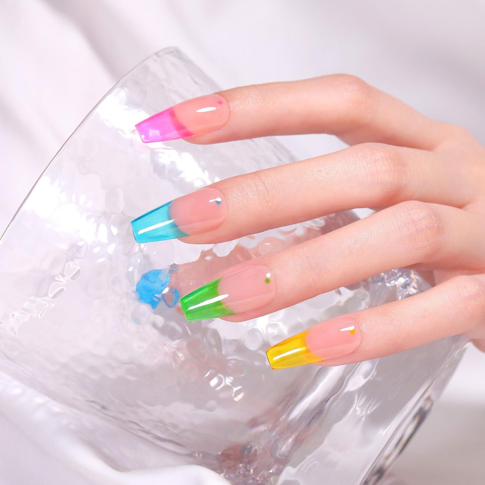 6 Colors Jelly Gel J38 Summer Soda 7ml Gel Nail Polish BORN PRETTY 