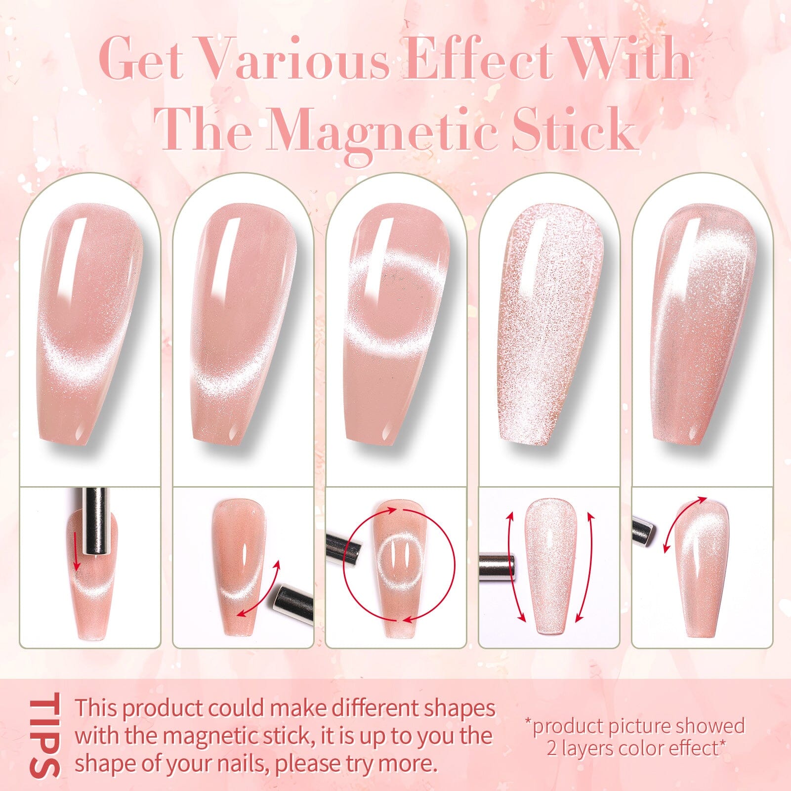 Pink Cat Magnetic Gel 15ml Gel Nail Polish BORN PRETTY 