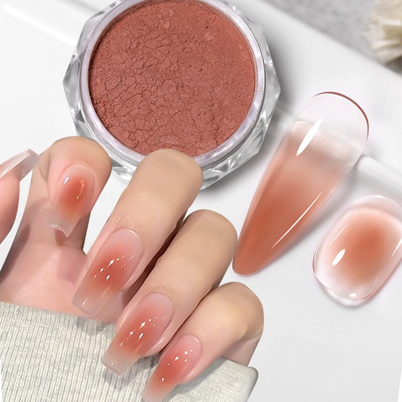 Gradient Powder Nail Art No Brand 