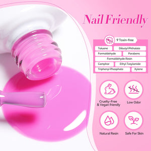 6 Colors Pink Muse Milky Jelly Gel Polish Set 7ml Gel Nail Polish BORN PRETTY 
