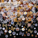 100pcs Nail Decoration Pearl Charms Mixed Nail Decoration No Brand 