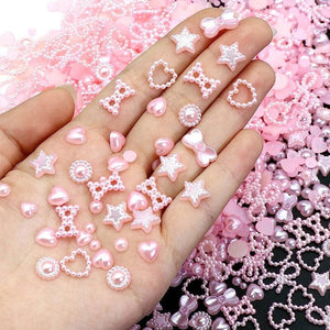 100pcs Nail Decoration Pearl Charms Mixed Nail Decoration No Brand 