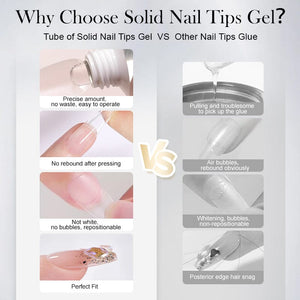 Solid Nail Tips Gel 30ml Gel Nail Polish BORN PRETTY 