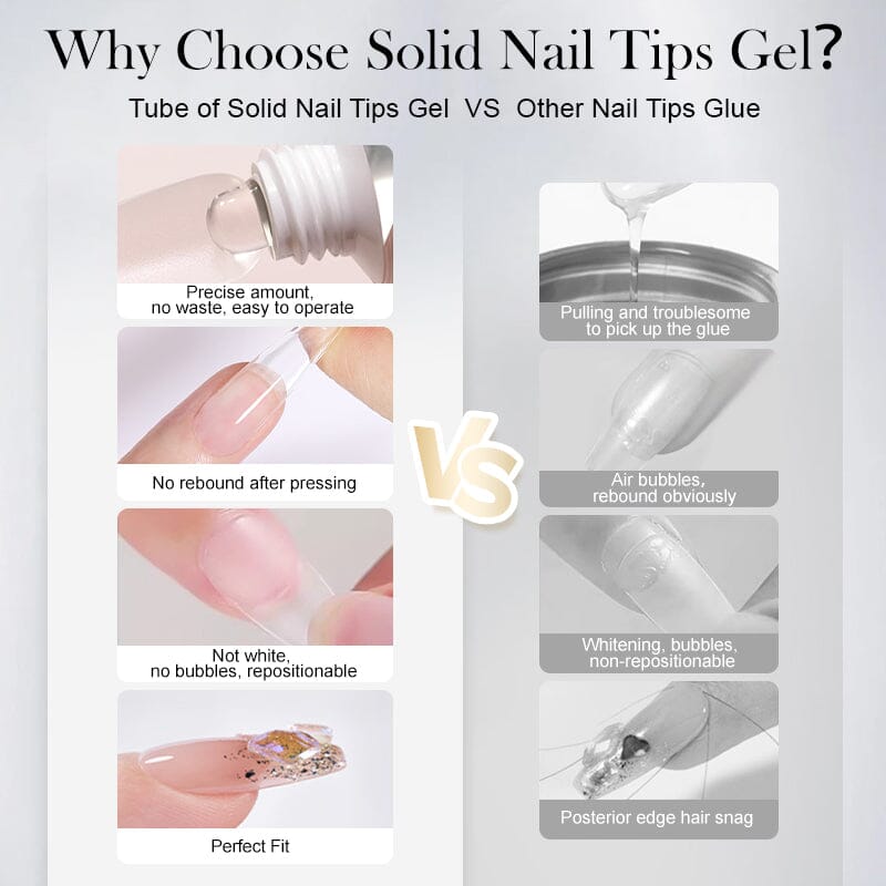 Solid Nail Tips Gel 30ml Gel Nail Polish BORN PRETTY 