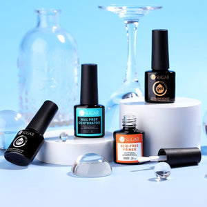 4pcs Gel Set Base Top Primer Dehydrator 7ml Base & Top Coat UR SUGAR 
