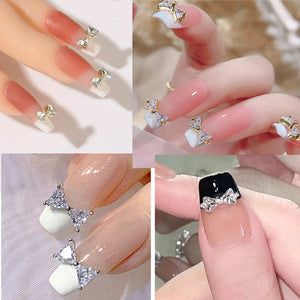 Bowknot Zircon 3D Nail Decoration #09 Clearance No Brand 