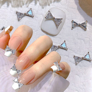 Bowknot Zircon 3D Nail Decoration #09 Clearance No Brand 