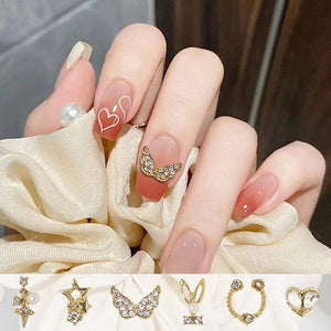 Star Alloy Rhinestones 3D Nail Decoration #07 Clearance No Brand 