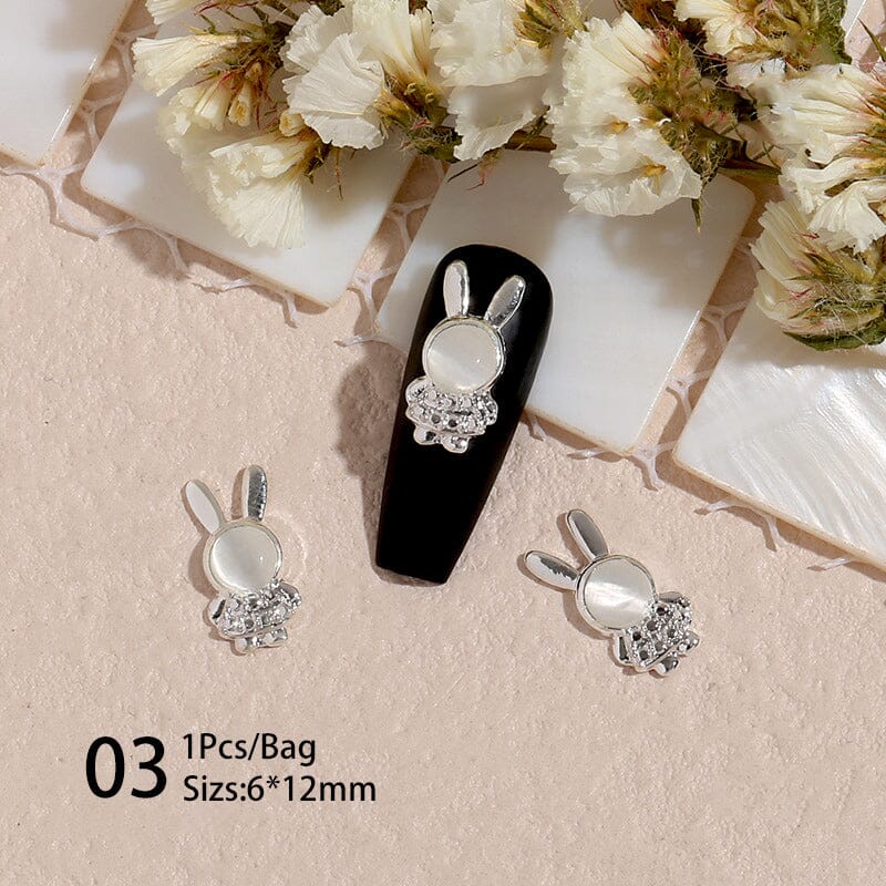 Rabbit #03 3D Nail Charms Nail Art No Brand 