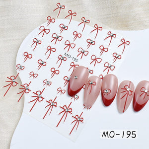 Bowknot 3D Nail Sticker MO-195 Nail Art No Brand 