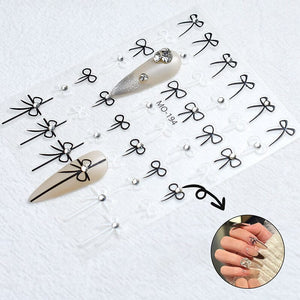 Bowknot 3D Nail Sticker MO-194 Nail Art No Brand 