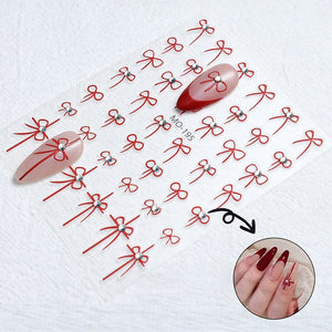 Bowknot 3D Nail Sticker MO-195 Nail Art No Brand 