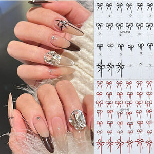 Bowknot 3D Nail Sticker MO-194 Nail Art No Brand 