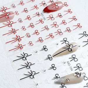 Bowknot 3D Nail Sticker MO-194 Nail Art No Brand 