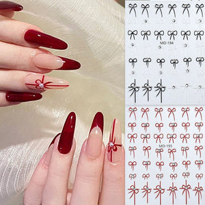 Bowknot 3D Nail Sticker MO-195 Nail Art No Brand 