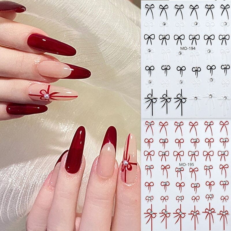 Bowknot 3D Nail Sticker MO-195 Nail Art No Brand 