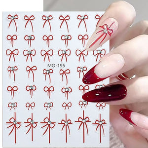 Bowknot 3D Nail Sticker MO-194 Nail Art No Brand 