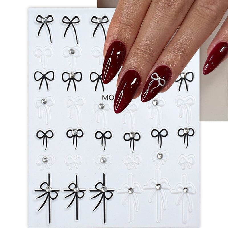 Bowknot 3D Nail Sticker MO-195 Nail Art No Brand 