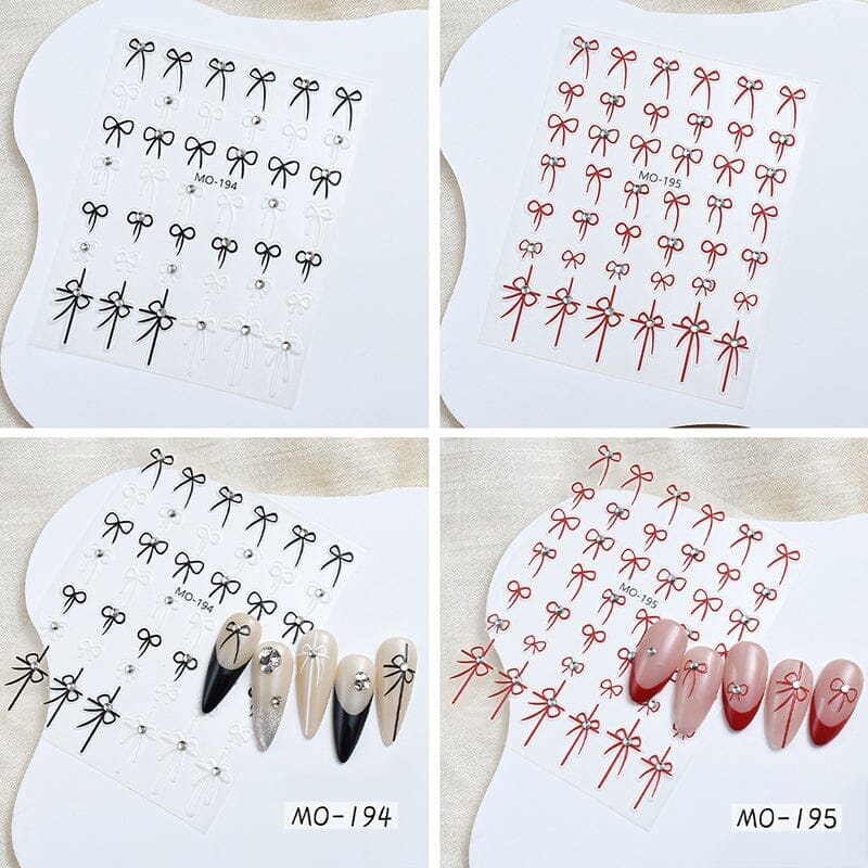Bowknot 3D Nail Sticker MO-195 Nail Art No Brand 