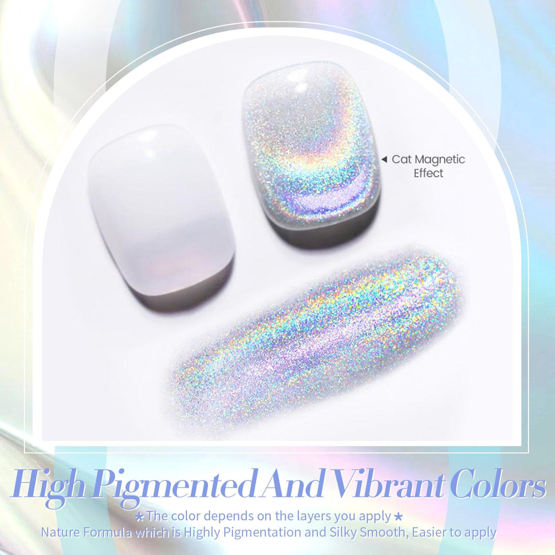 Iridescent Rainbow Cat Magnetic Gel 15ml Gel Nail Polish BORN PRETTY 
