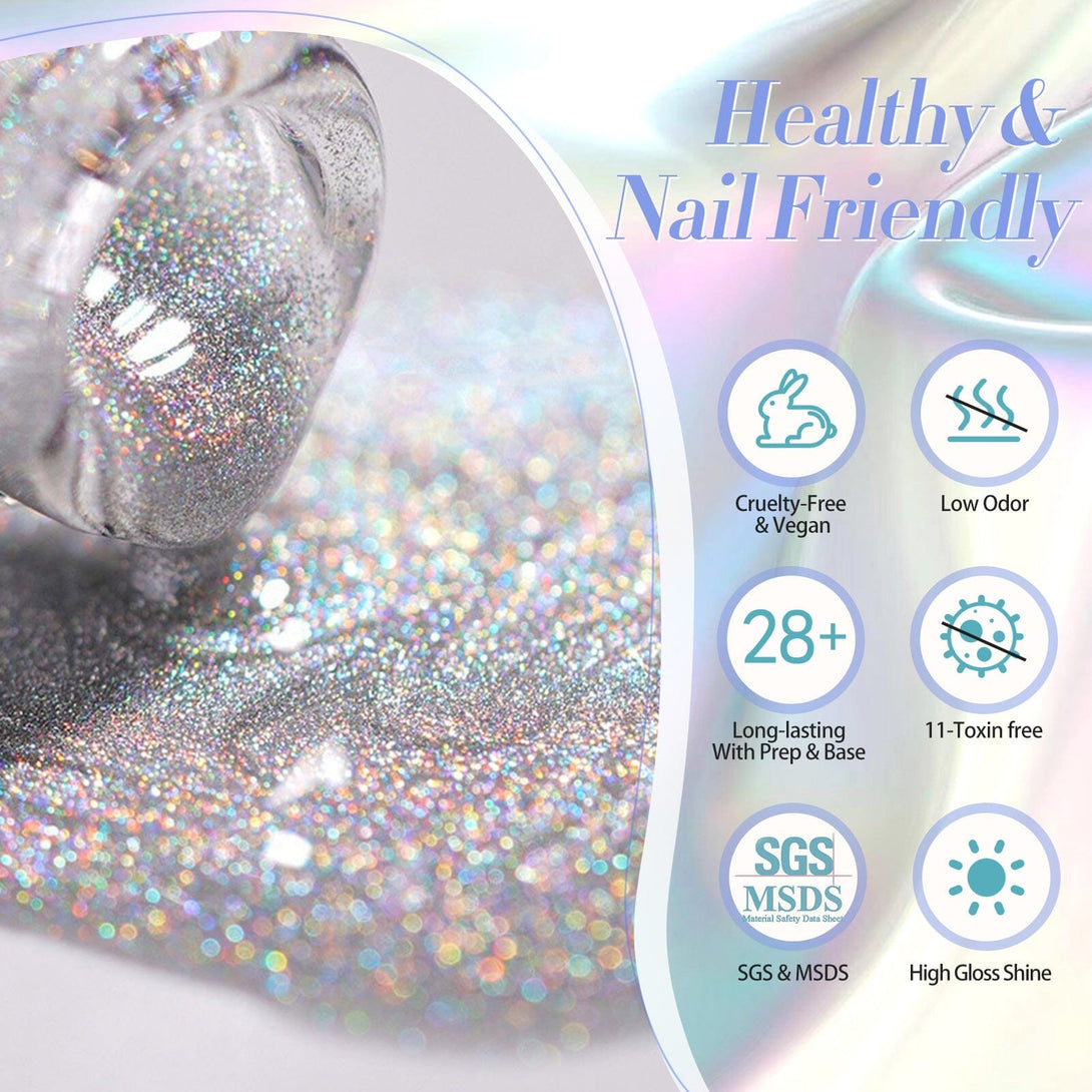 Iridescent Rainbow Cat Magnetic Gel 15ml Gel Nail Polish BORN PRETTY 