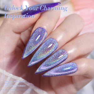 Iridescent Rainbow Cat Magnetic Gel 15ml Gel Nail Polish BORN PRETTY 
