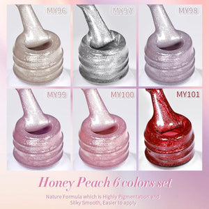 Water Light Cat Magnetic Gel Polish MY100 Honey Peach 10ml Gel Nail Polish BORN PRETTY 