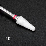 Nail Drill Bits Ceramic Grinding Head Tools & Accessories No Brand 10 