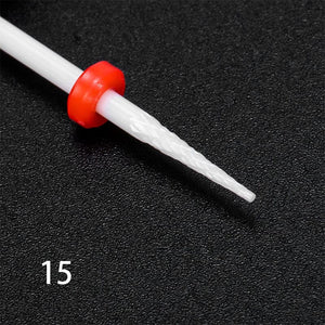 Nail Drill Bits Ceramic Grinding Head Tools & Accessories No Brand 15 