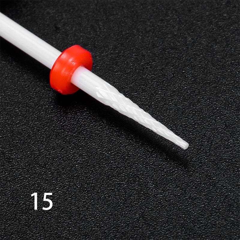 Nail Drill Bits Ceramic Grinding Head Tools & Accessories No Brand 15 