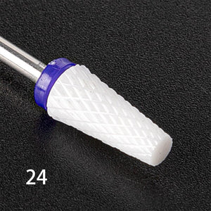 Nail Drill Bits Ceramic Grinding Head Tools & Accessories No Brand 24 