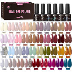 39 Colors Gel & 6pcs Base Top Function Gel Set Gel Nail Polish UR SUGAR 
