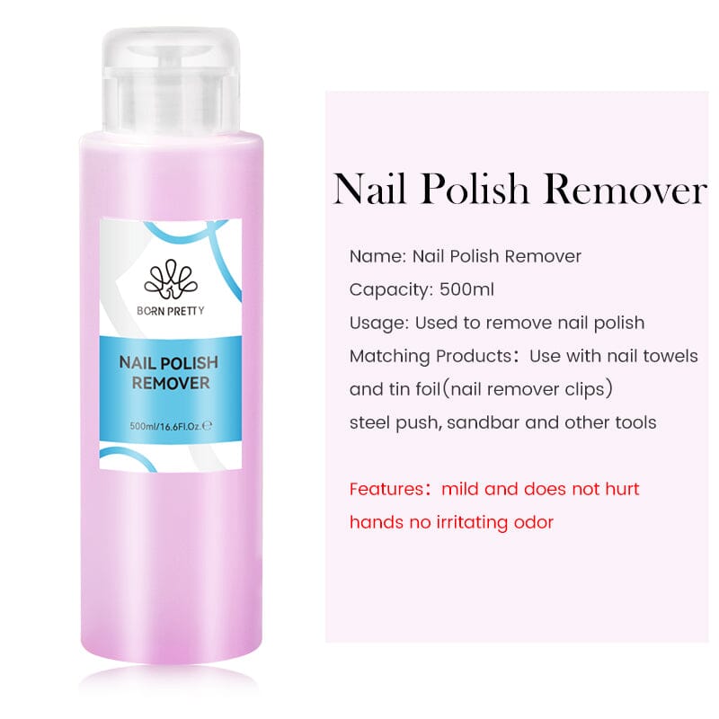 Nail Cleaner Gel Remover Brush Cleaner 500ml Nail Care BORN PRETTY Nail Polish Remover 
