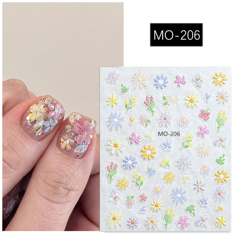 Flowers 3D Nail Sticker MO-206