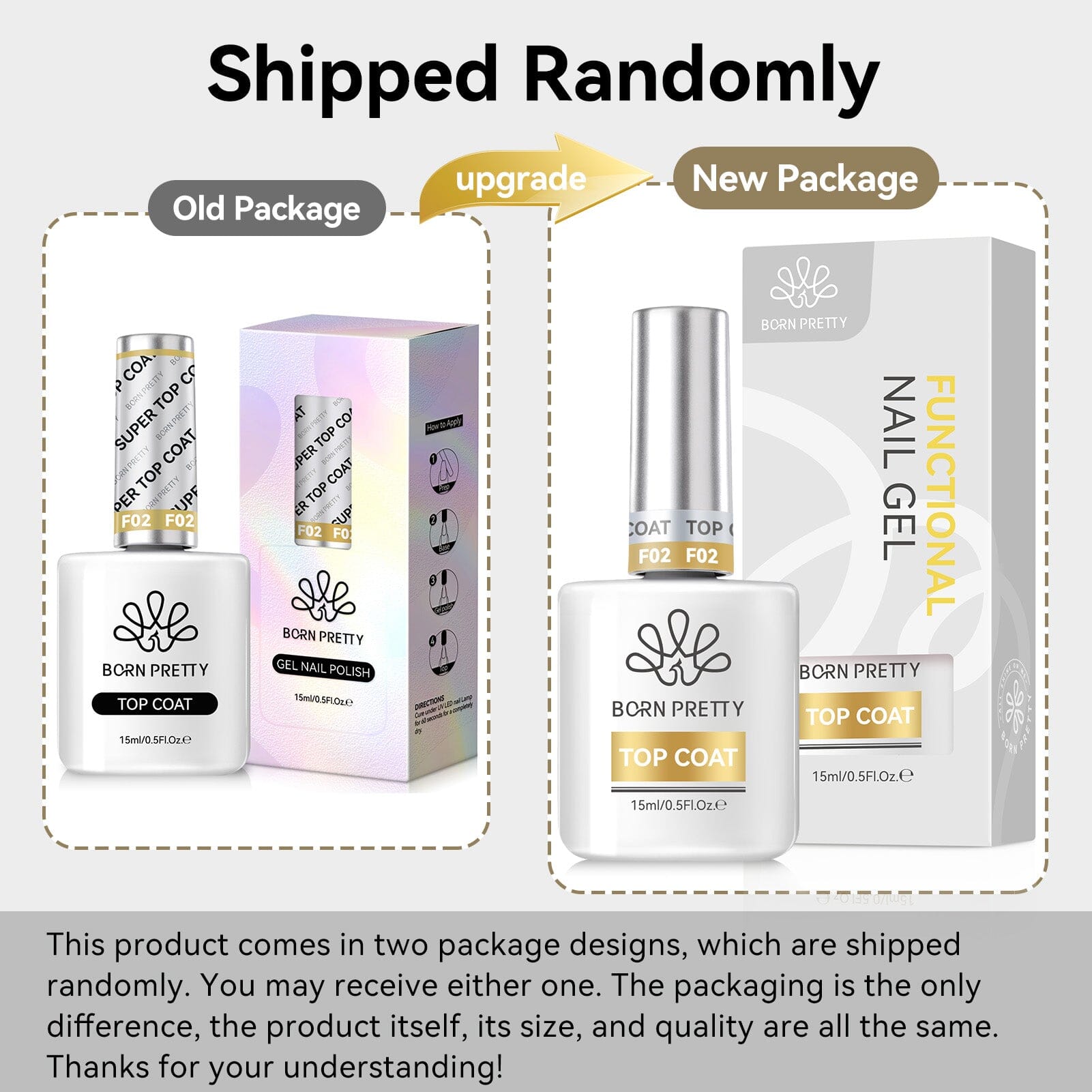 Super Top Coat 15ml Gel Nail Polish BORN PRETTY 