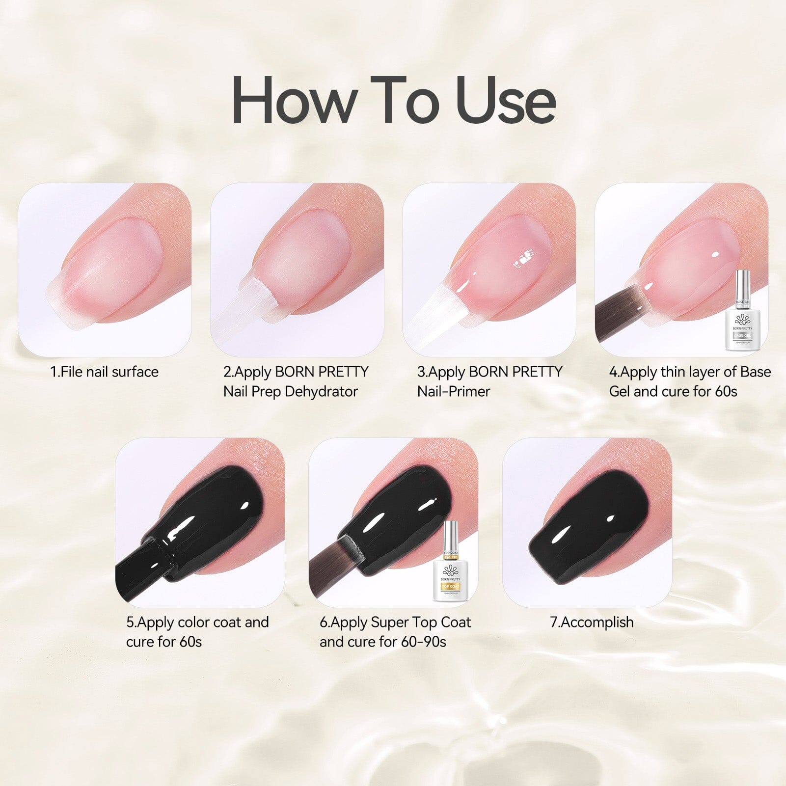 Super Top Coat 15ml Gel Nail Polish BORN PRETTY 