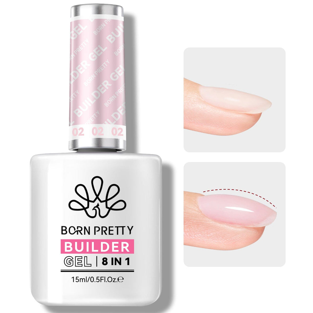 Pink 8 in 1 Builder Gel BG02 15ml Gel Nail Polish BORN PRETTY 