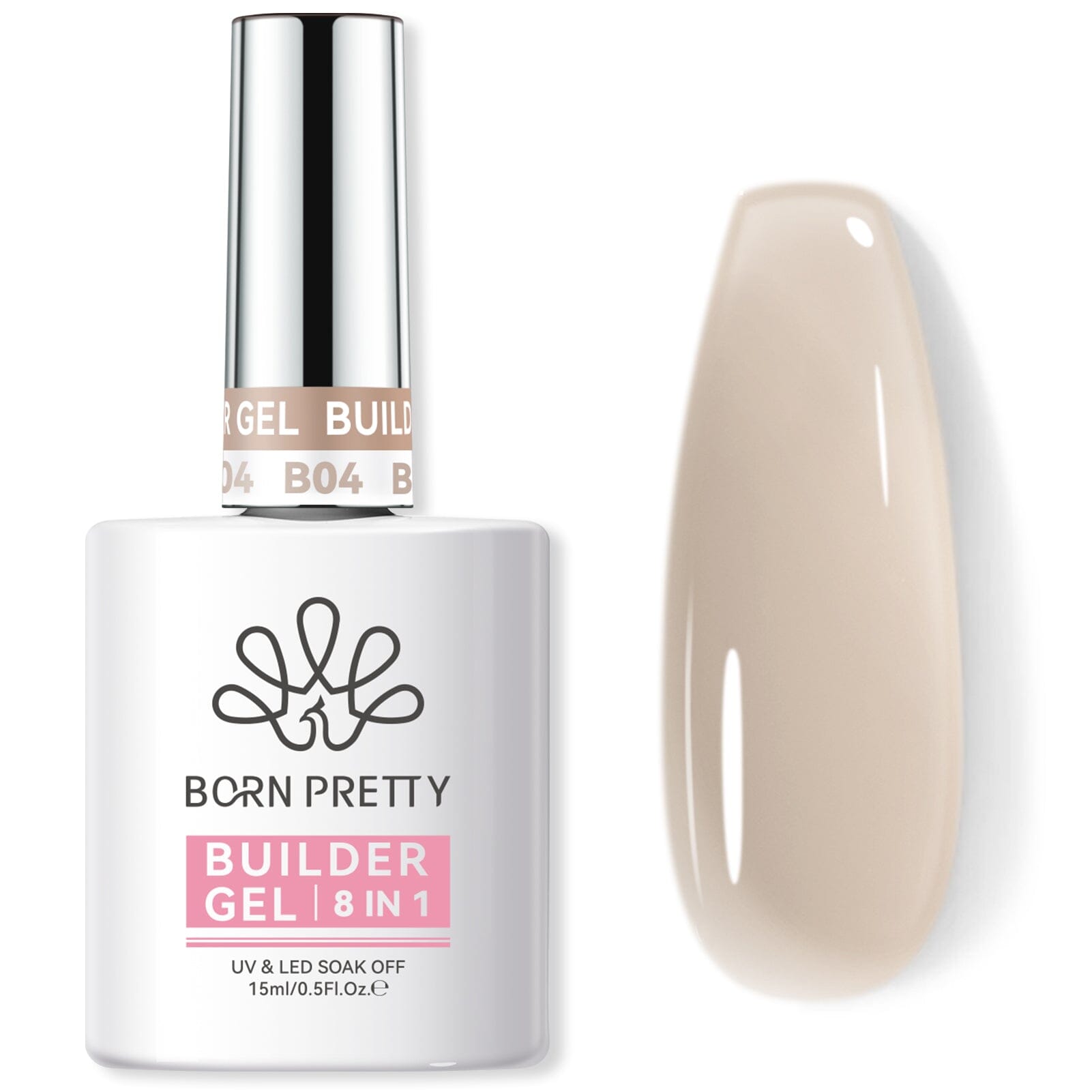 8 in 1 Builder Gel BG04 15ml Gel Nail Polish BORN PRETTY 