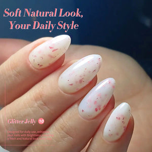 Hema-Free Glitter Jelly Gel Polish #10 15ml Clearance BORN PRETTY 