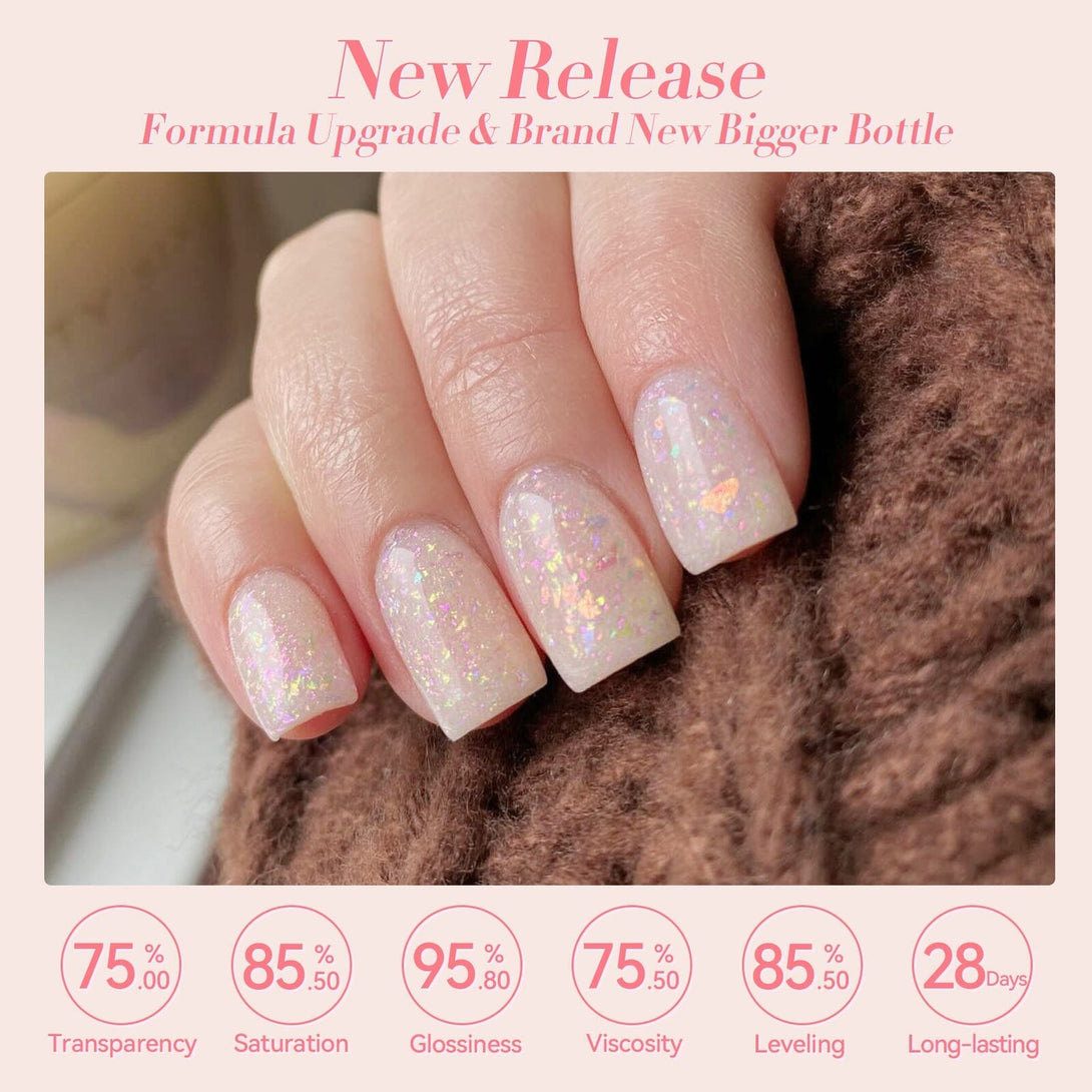 Hema-Free Glitter Jelly Gel #15 15ml Gel Nail Polish BORN PRETTY 