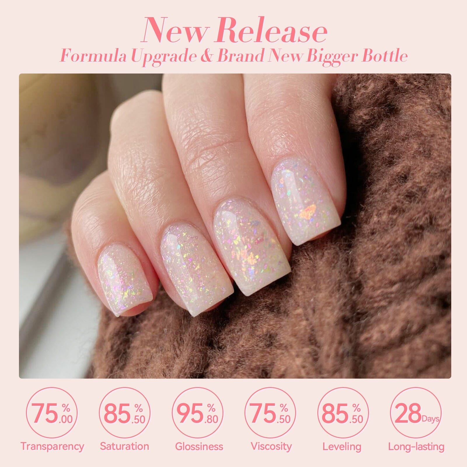 Hema-Free Glitter Jelly Gel #15 15ml Gel Nail Polish BORN PRETTY 