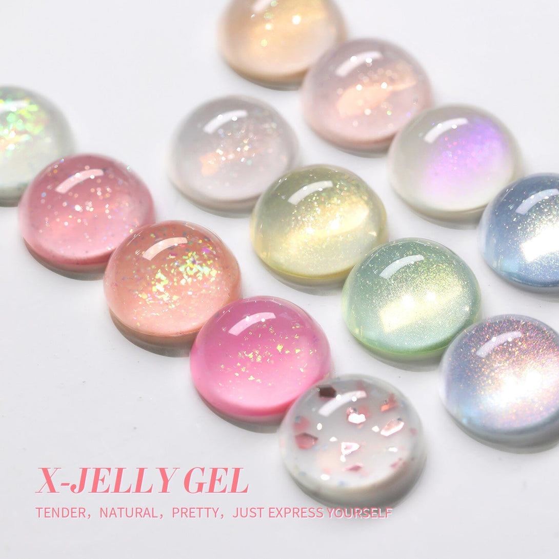 Hema-Free Glitter Jelly Gel #15 15ml Gel Nail Polish BORN PRETTY 
