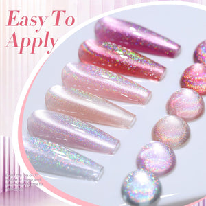 6 Colors Iridescent Ceramic Cat Magnetic Gel 7ml Gel Nail Polish BORN PRETTY 