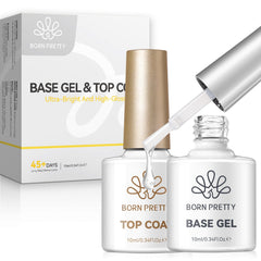 Base Gel & Super Top Coat Set 10ml Gel Nail Polish BORN PRETTY 
