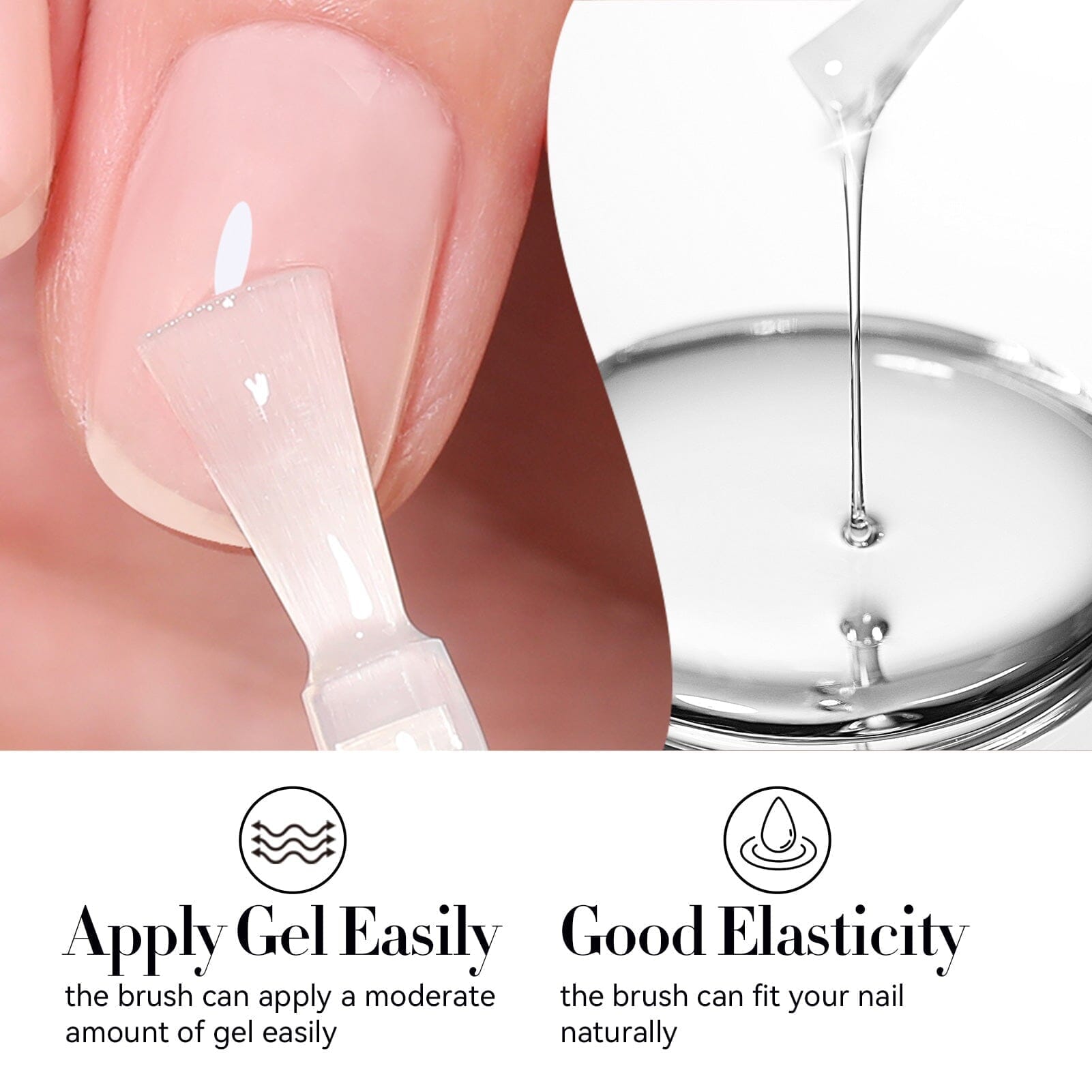 2 Bottles Base Top Coat Gel Set 10ml Gel Nail Polish BORN PRETTY 