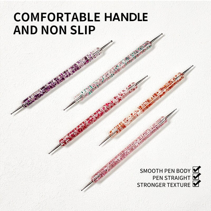5pcs Dual-ended Nail Dotting Pen Set Tools & Accessories No Brand 