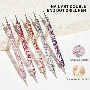 5pcs Dual-ended Nail Dotting Pen Set Tools & Accessories No Brand 