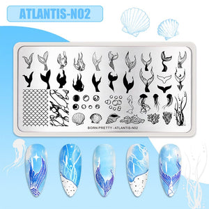 Stamping Plate ATLANTIS-N02 Nail Stamping BORN PRETTY 