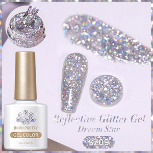 Glitter Reflective Gel Polish SZ09 10ml Gel Nail Polish BORN PRETTY 